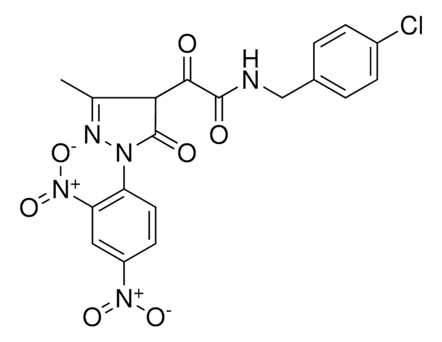 N-(4-CHLOROBENZYL)-2-[1-(2,4-DINITROPHENYL)-3-METHYL-5-OXO-4,5-DIHYDRO-1H-PYRAZOL-4-YL]-2-OXOACETAMIDE AldrichCPR