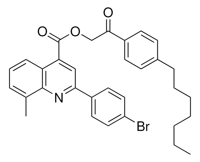 2-(4-HEPTYLPHENYL)-2-OXOETHYL 2-(4-BROMOPHENYL)-8-METHYL-4-QUINOLINECARBOXYLATE AldrichCPR