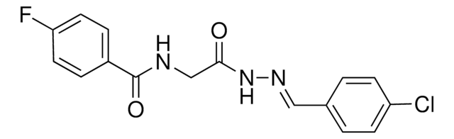N-(2-(2-(4-CHLOROBENZYLIDENE)HYDRAZINO)-2-OXOETHYL)-4-FLUOROBENZAMIDE AldrichCPR