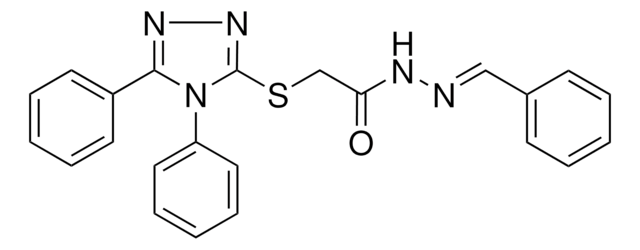 2(4,5-DIPHENYL-4H-(1,2,4)TRIAZOL-3-YLSULFANYL)-ACETIC ACID BENZYLIDENE-HYDRAZIDE AldrichCPR