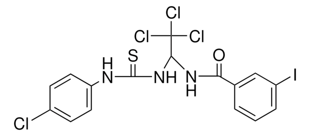 3-IODO-N-(2,2,2-TRICHLORO-1-(3-(4-CHLORO-PHENYL)-THIOUREIDO)-ETHYL)-BENZAMIDE AldrichCPR