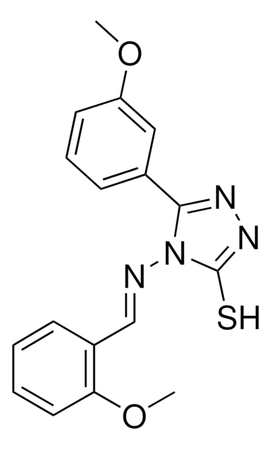4-((2-METHOXYBENZYLIDENE)AMINO)-5-(3-METHOXYPHENYL)-4H-1,2,4-TRIAZOLE-3-THIOL AldrichCPR