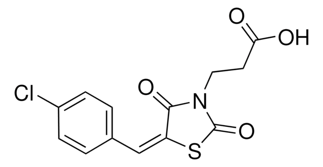 3-(5-(4-CHLOROBENZYLIDENE)-2,4-DIOXO-1,3-THIAZOLIDIN-3-YL)PROPANOIC ACID AldrichCPR