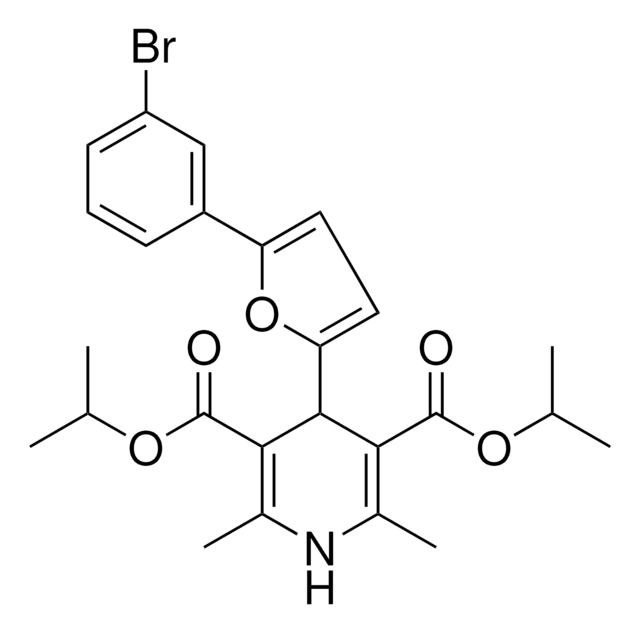 DIISOPROPYL 4-[5-(3-BROMOPHENYL)-2-FURYL]-2,6-DIMETHYL-1,4-DIHYDRO-3,5-PYRIDINEDICARBOXYLATE AldrichCPR
