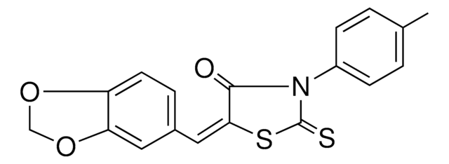 5-BENZO(1,3)DIOXOL-5-YLMETHYLENE-2-THIOXO-3-P-TOLYL-THIAZOLIDIN-4-ONE AldrichCPR
