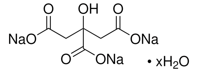 Sodium citrate tribasic hydrate ReagentPlus&#174;, &#8805;99%