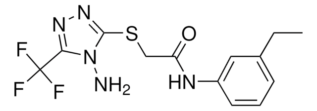 2-{[4-AMINO-5-(TRIFLUOROMETHYL)-4H-1,2,4-TRIAZOL-3-YL]SULFANYL}-N-(3-ETHYLPHENYL)ACETAMIDE AldrichCPR