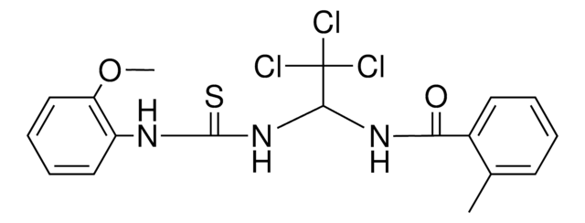 2-METHYL-N-(2,2,2-TRICHLORO-1-(3-(2-METHOXY-PHENYL)-THIOUREIDO)-ETHYL)-BENZAMIDE AldrichCPR
