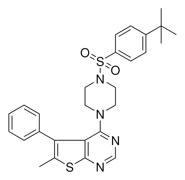 4-(4-((4-TERT-BUTYL-PH)SULFONYL)-1-PIPERAZINYL)6-ME-5-PH-THIENO(2,3-D)PYRIMIDINE AldrichCPR