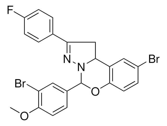 9-BR-5-(3-BR-4-MEO-PH)-2-(4-F-PH)-1,10B-DIHYDROPYRAZOLO(1,5-C)(1,3)BENZOXAZINE AldrichCPR
