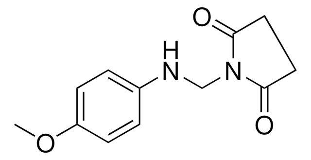 1-((4-METHOXY-PHENYLAMINO)-METHYL)-PYRROLIDINE-2,5-DIONE AldrichCPR