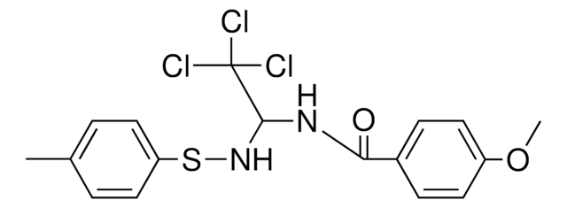 4-METHOXY-N-(2,2,2-TRICHLORO-1-P-TOLYLSULFANYLAMINO-ETHYL)-BENZAMIDE AldrichCPR