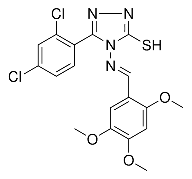 5-(2,4-DICHLOROPHENYL)-4-{[(E)-(2,4,5-TRIMETHOXYPHENYL)METHYLIDENE]AMINO}-4H-1,2,4-TRIAZOL-3-YL HYDROSULFIDE AldrichCPR