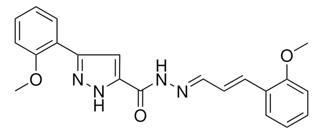 3-(2-MEO-PH)-N'-(3-(2-METHOXY-PH)-2-PROPENYLIDENE)-1H-PYRAZOLE-5-CARBOHYDRAZIDE AldrichCPR