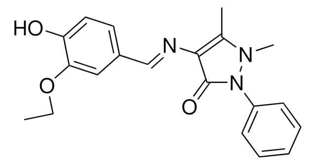 2,3-DIMETHYL-4-(3-ETHOXY-4-HYDROXYBENZYLIDENEAMINO)-1-PHENYL-3-PYRAZOLIN-5-ONE AldrichCPR