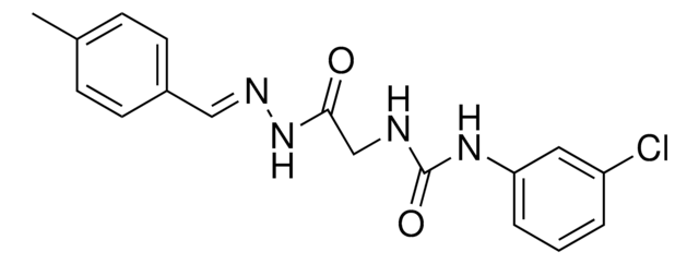 2-(3-(3-CHLOROPHENYL)UREIDO)ACETIC (4-METHYLBENZYLIDENE)HYDRAZIDE AldrichCPR
