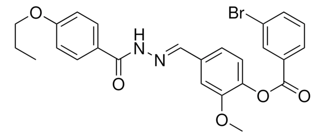 2-METHOXY-4-(2-(4-PROPOXYBENZOYL)CARBOHYDRAZONOYL)PHENYL 3-BROMOBENZOATE AldrichCPR