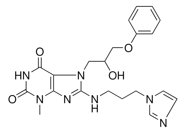 7-(2-HYDROXY-3-PHENOXYPROPYL)-8-{[3-(1H-IMIDAZOL-1-YL)PROPYL]AMINO}-3-METHYL-3,7-DIHYDRO-1H-PURINE-2,6-DIONE AldrichCPR