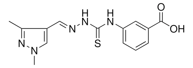 3-[({(2E)-2-[(1,3-DIMETHYL-1H-PYRAZOL-4-YL)METHYLENE]HYDRAZINO}CARBOTHIOYL)AMINO]BENZOIC ACID AldrichCPR
