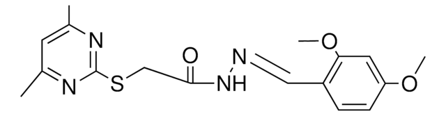 2-(DIMETHYL-PYRIMIDIN-YLSULFANYL)-ACETIC ACID (DIMETHOXY-BENZYLIDENE)-HYDRAZIDE AldrichCPR