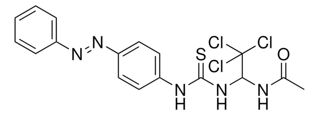 N-(2,2,2-TRICHLORO-1-(((4-(PHENYLDIAZENYL)ANILINO)CARBOTHIOYL)AMINO)ET)ACETAMIDE AldrichCPR