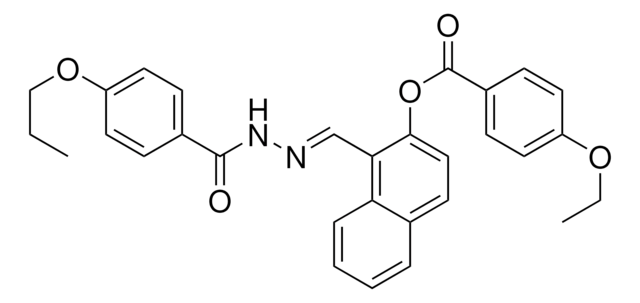 1-(2-(4-PROPOXYBENZOYL)CARBOHYDRAZONOYL)-2-NAPHTHYL 4-ETHOXYBENZOATE AldrichCPR