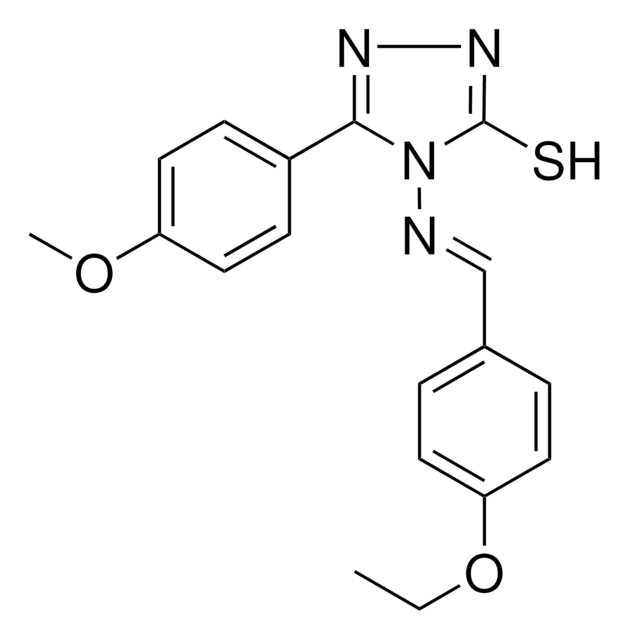4-((4-ETHOXYBENZYLIDENE)AMINO)-5-(4-METHOXYPHENYL)-4H-1,2,4-TRIAZOLE-3-THIOL AldrichCPR