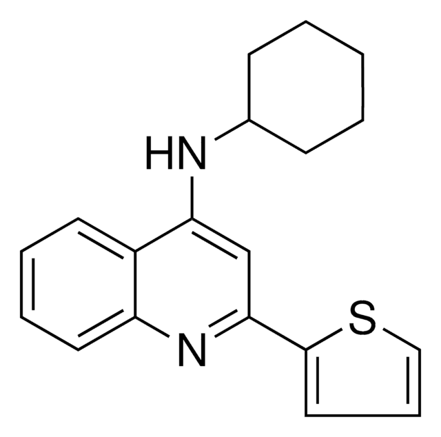 CYCLOHEXYL-(2-THIOPHEN-2-YL-QUINOLIN-4-YL)-AMINE AldrichCPR