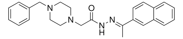 2-(4-BENZYL-1-PIPERAZINYL)-N'-(1-(2-NAPHTHYL)ETHYLIDENE)ACETOHYDRAZIDE AldrichCPR