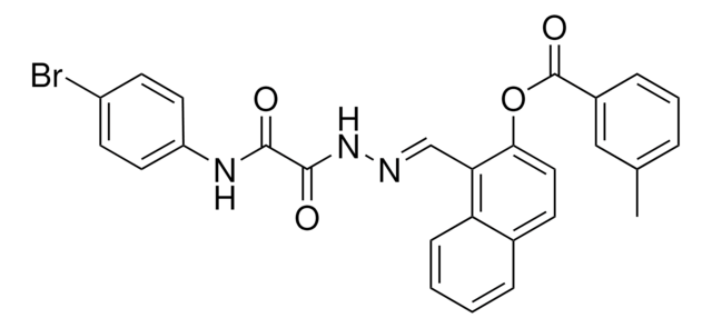 1-(2-((4-BROMOANILINO)(OXO)ACETYL)CARBOHYDRAZONOYL)-2-NAPHTHYL 3-METHYLBENZOATE AldrichCPR