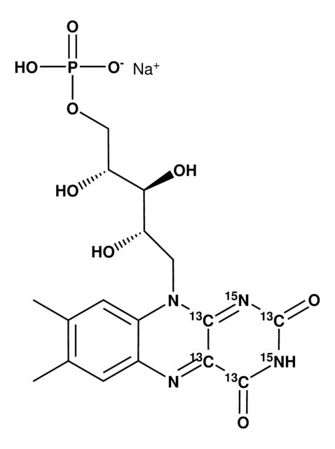 Riboflavin-(dioxopyrimidine-13C4,15N2) 5&#8242;-phosphate sodium salt &#8805;98 atom %, &#8805;90% (CP)