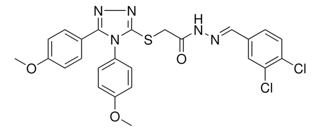 2-{[4,5-BIS(4-METHOXYPHENYL)-4H-1,2,4-TRIAZOL-3-YL]SULFANYL}-N'-[(E)-(3,4-DICHLOROPHENYL)METHYLIDENE]ACETOHYDRAZIDE AldrichCPR