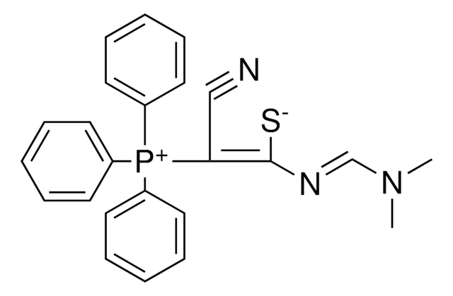 2-CYANO-1-{[(E)-(DIMETHYLAMINO)METHYLIDENE]AMINO}-2-(TRIPHENYLPHOSPHONIO)ETHYLENETHIOLATE AldrichCPR
