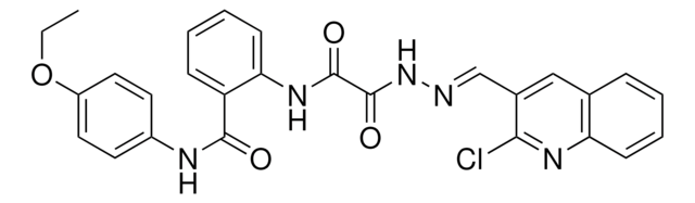 2-{[{(2E)-2-[(2-CHLORO-3-QUINOLINYL)METHYLENE]HYDRAZINO}(OXO)ACETYL]AMINO}-N-(4-ETHOXYPHENYL)BENZAMIDE AldrichCPR