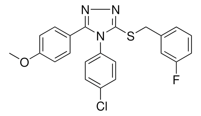 4-(4-CL-PHENYL)-3-((3-FLUOROBENZYL)THIO)-5-(4-METHOXYPHENYL)-4H-1,2,4-TRIAZOLE AldrichCPR