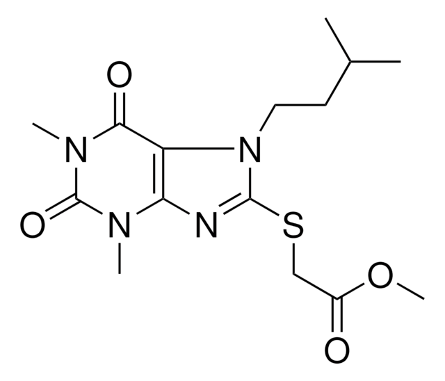 METHYL [(7-ISOPENTYL-1,3-DIMETHYL-2,6-DIOXO-2,3,6,7-TETRAHYDRO-1H-PURIN-8-YL)SULFANYL]ACETATE AldrichCPR