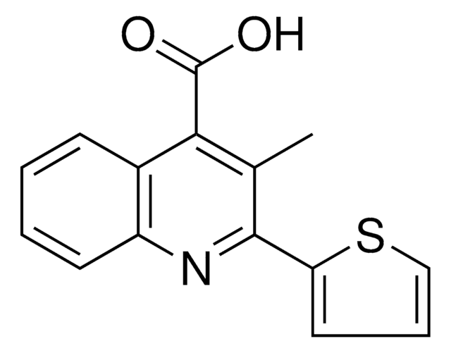 3-METHYL-2-(2-THIENYL)-4-QUINOLINECARBOXYLIC ACID AldrichCPR