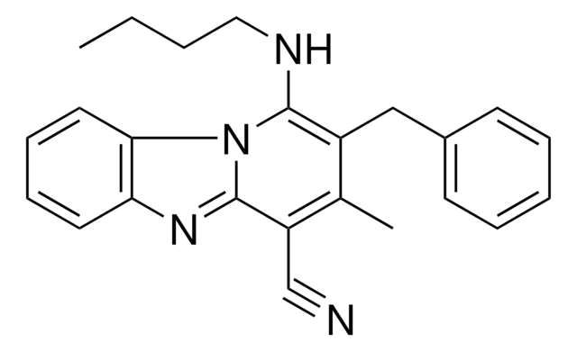 2-BENZYL-1-BUTYLAMINO-3-METHYL-BENZO(4,5)IMIDAZO(1,2-A)PYRIDINE-4-CARBONITRILE AldrichCPR