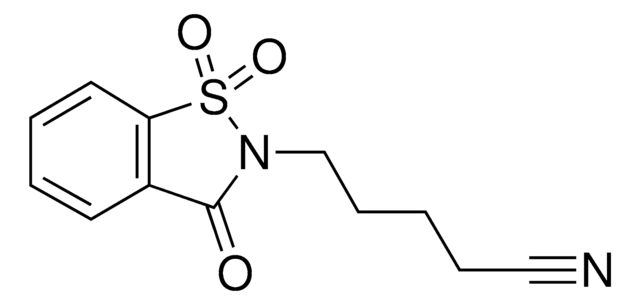 5-(1,1-dioxido-3-oxo-1,2-benzisothiazol-2(3H)-yl)pentanenitrile AldrichCPR