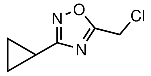 3-Cyclopropyl-5-chloromethyl-1,2,4-oxadiazole AldrichCPR