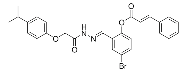 4-BR-2-(2-((4-ISOPROPYLPHENOXY)ACETYL)CARBOHYDRAZONOYL)PHENYL 3-PHENYLACRYLATE AldrichCPR