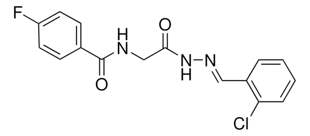 N-(2-(2-(2-CHLOROBENZYLIDENE)HYDRAZINO)-2-OXOETHYL)-4-FLUOROBENZAMIDE AldrichCPR