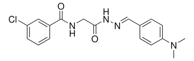 3-CHLORO-N-(2-(2-(4-(DIMETHYLAMINO)BENZYLIDENE)HYDRAZINO)-2-OXOETHYL)BENZAMIDE AldrichCPR