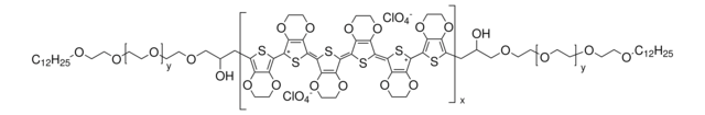 Poly(3,4-ethylenedioxythiophene), bis-poly(ethyleneglycol), lauryl terminated 0.7&#160;wt. % (dispersion in nitromethane)
