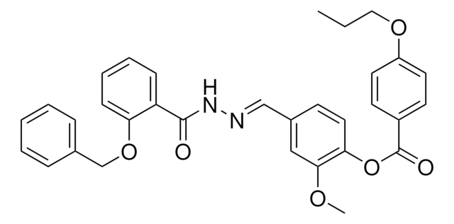 4-(2-(2-(BENZYLOXY)BENZOYL)CARBOHYDRAZONOYL)-2-METHOXYPHENYL 4-PROPOXYBENZOATE AldrichCPR
