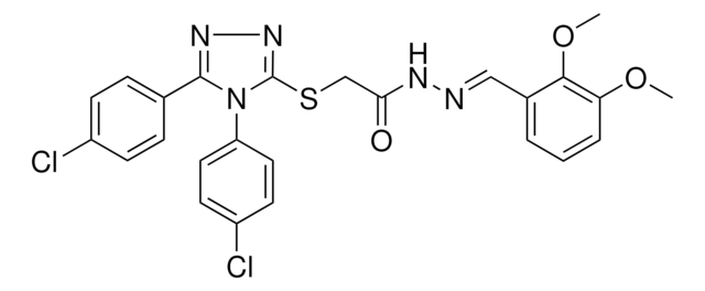 2-{[4,5-BIS(4-CHLOROPHENYL)-4H-1,2,4-TRIAZOL-3-YL]SULFANYL}-N'-[(E)-(2,3-DIMETHOXYPHENYL)METHYLIDENE]ACETOHYDRAZIDE AldrichCPR