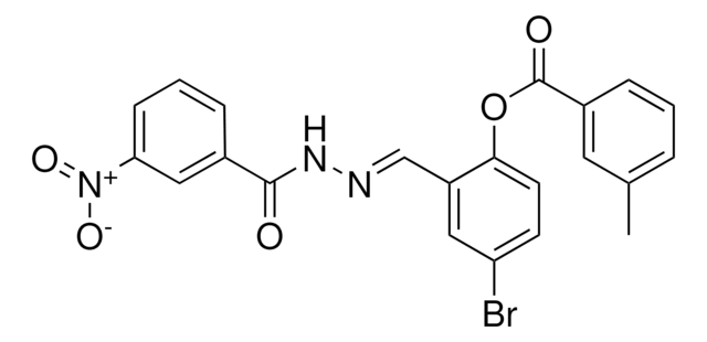 4-BROMO-2-(2-(3-NITROBENZOYL)CARBOHYDRAZONOYL)PHENYL 3-METHYLBENZOATE AldrichCPR