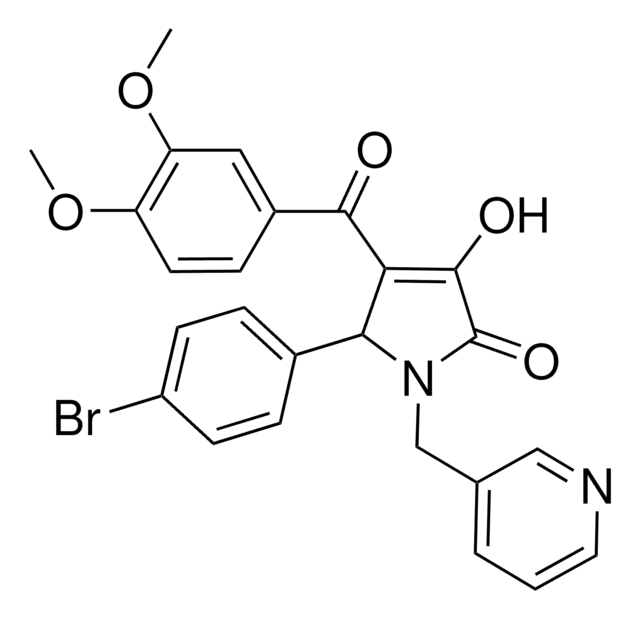 5-(4-BROMOPHENYL)-4-(3,4-DIMETHOXYBENZOYL)-3-HYDROXY-1-(3-PYRIDINYLMETHYL)-1,5-DIHYDRO-2H-PYRROL-2-ONE AldrichCPR