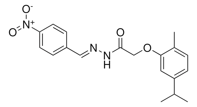 2-(5-ISOPROPYL-2-METHYLPHENOXY)-N'-(4-NITROBENZYLIDENE)ACETOHYDRAZIDE AldrichCPR