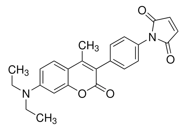 7-Diethylamino-3-(4-maleimidophenyl)-4-methylcoumarin &#8805;95% (HPLC), solid